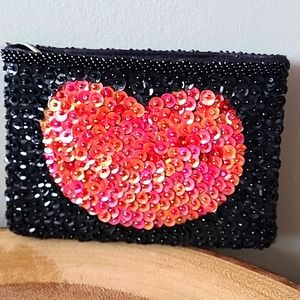 *closet clearout* 2/$20 Beaded pouch (small)